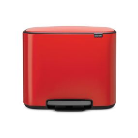 Кош за смет Brabantia Bo Pedal 11+23L, Passion Red