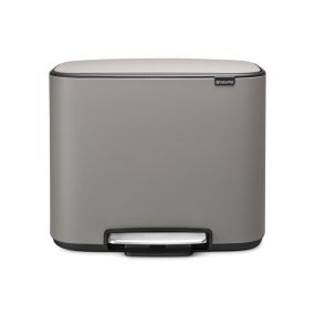 Кош за смет Brabantia Bo Pedal 36L, Mineral Concrete Grey