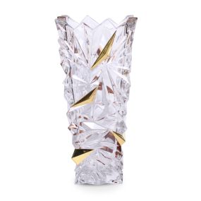 Ваза Bohemia Jihlava Glacier Gold H30.5cm