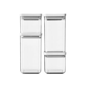 Комплект буркани Brabantia Tasty+ (2х0.7L и 2x1.6L) Light Grey
