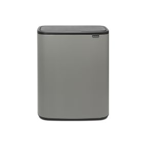 Кош за смет Brabantia Bo Touch 2x30L, Mineral Concrete Grey