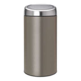 Кош за смет Brabantia Touch Bin Recycle 2x20L, Platinum