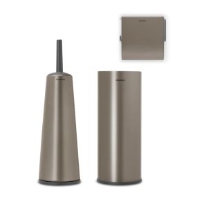 Комплект аксесоари за тоалетна Brabantia ReNew Platinum 3 части