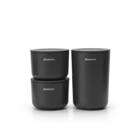 Комплект за съхранение на принадлежности Brabantia ReNew Dark Grey