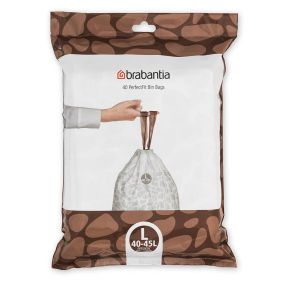 Торба за кош Brabantia FlatBack+/Touch размер L, 40-45L, 40 броя