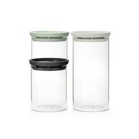 Буркани комплект Brabantia Stackable 0.3L+0.6L+1.1L 3 броя