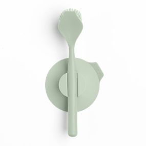 Четка за съдове Brabantia SinkSide Jade Green, вакуумна закачалка