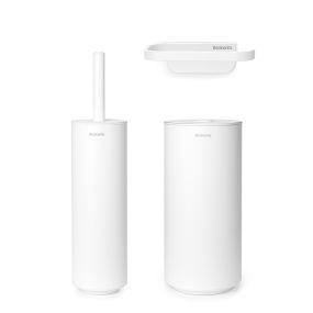 Комплект аксесоари за тоалетна Brabantia MindSet Fresh White 3 части