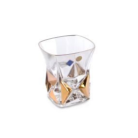 Комплект чаши за уиски Bohemia Jihlava Pyramida Gold 280 мл 6 броя