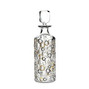 Гарафа Bohemia Jihlava Lisboa Gold and Black Circles 750ml