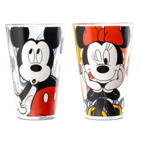 Комплект 2 стъклени чаши Disney Forever&Ever 310 мл Мики и Мини Маус