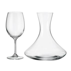 Комплект декантер и 6 броя чаши Bohemia Crystal & Crystalite 31543-450