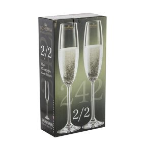 Чаши за шампанско Bohemia Crystal 2 For 2 230 мл 2 броя