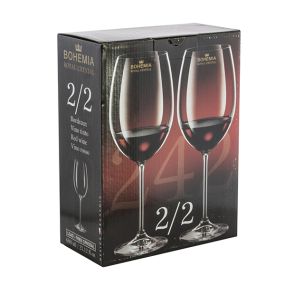 Чаша за вино Bohemia Crystal 2 For 2 600ml, 2 броя