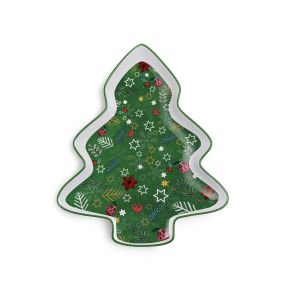 Плато Egan Christmas, 20х24 см Коледно дърво порцелан