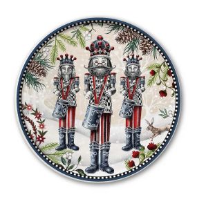 Кръгло плато Egan Christmas, Лешникотрошачката 31 см порцелан