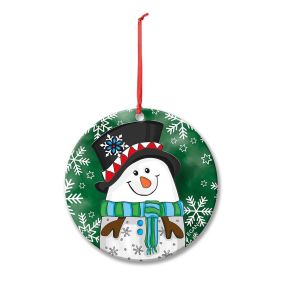 Коледна играчка Egan Christmas, Снежен човек 7 см, керамика