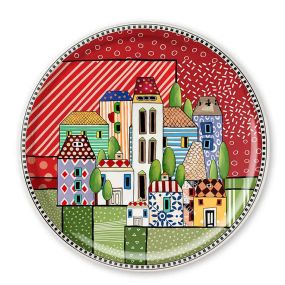 Плато Egan Paese Mio 30.5 см червено, порцелан