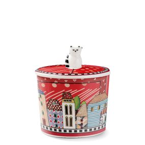 Захарница Egan Paese Mio 9х10 см червена, порцелан