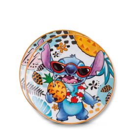 Комплект 2 броя чинии за десерт Disney Stitch 19 см порцелан бели