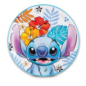 Плато за сервиране Disney Stitch 31 см порцелан бяло