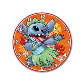 Стенен часовник Disney Stitch 35 см оранжев