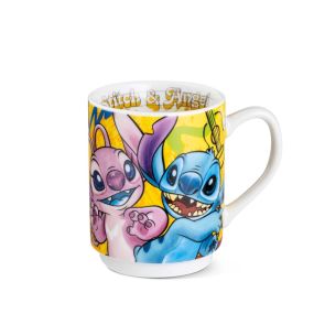 Чаша за чай Egan Disney Stitch & Angel 350 мл порцелан