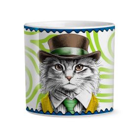 Комплект 2 броя кашпи Egan Human Essence котка 12x12 см