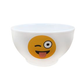Бяла купа Emoticonworld 650 мл намигащ