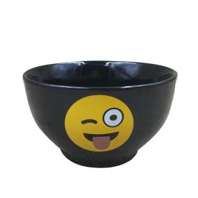 Черна купа Emoticonworld 650 мл намигащ 