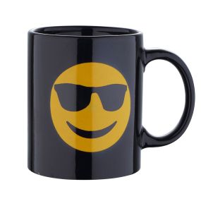 Черна чаша Emoticonworld 330 мл очила