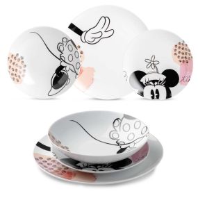 Комплект 3 броя чинии Egan Minnie Mouse Enjoy розови