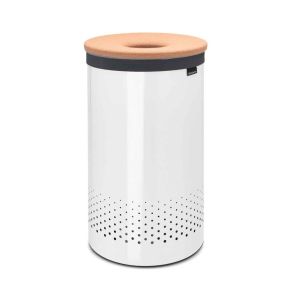 Кош за пране Brabantia 60L, White, корков капак