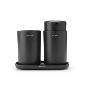 Комплект аксесоари за баня Brabantia ReNew Dark Grey 3 части