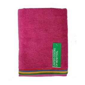 Детска плажна кърпа Benetton Kids 70х140см розова 