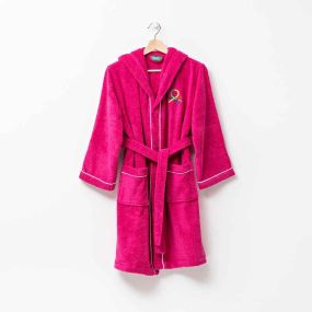 Детски халат Benetton Kids 10-12 години розов