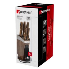Комплект ножове със стойка Bergner Gustorf