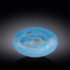 Овална купа Wilmax Spiral Blue 30х19.5х7см