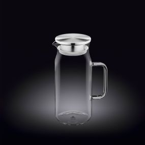 Кана с метален капак Wilmax Thermo Glass 1000ml, термо стъкло