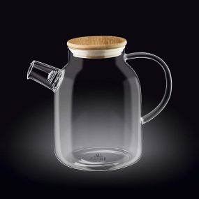 Чайник Wilmax Thermo Glass 1600ml капак бамбук