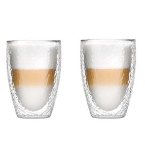 Комплект 2 броя двустенни чаши за лате Vialli Design Alessia 350ml