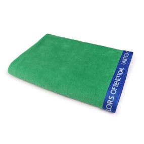 Плажна кърпа Benetton Rainbow 90х160см зелена, памук