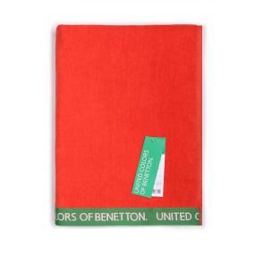 Плажна кърпа Benetton Rainbow 90х160см червена велур