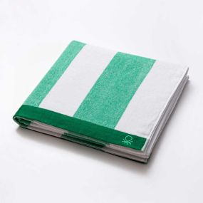 Плажна кърпа с чанта Benetton Rainbow 90х160см зелена