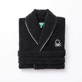 Халат за баня Benetton B&W L/XL черен