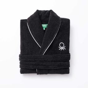 Халат за баня Benetton B&W M/L черен