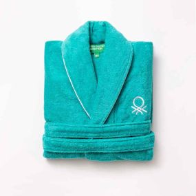 Халат за баня Benetton Rainbow L/XL светло син
