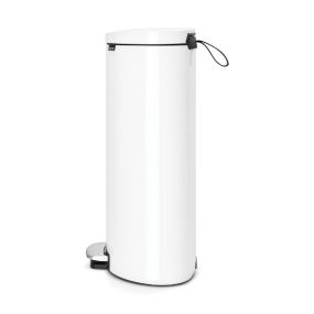 Кош за смет с педал Brabantia FlatBack+ 30L, White