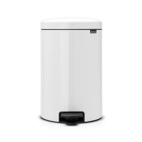 Кош за смет с педал Brabantia NewIcon 20L, White, метална кофа