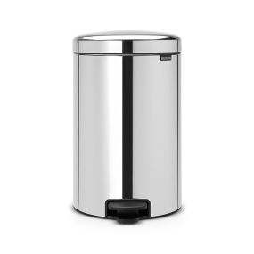 Кош за смет Brabantia NewIcon 20L, Brilliant Steel, метална кофа